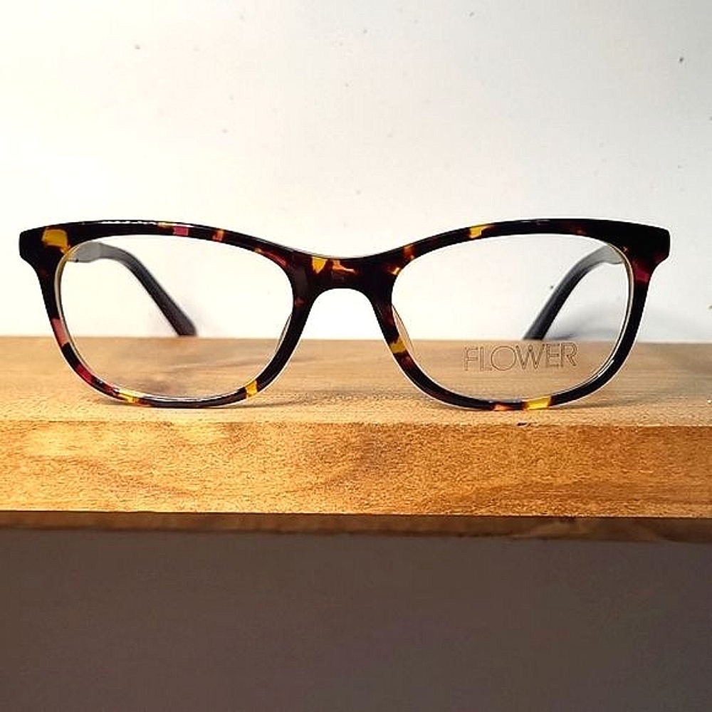NEW Rx'able Eyeglass Frame, FLOWER, glasses brown barrymoore, women 50-19-140 - Picture 6 of 6